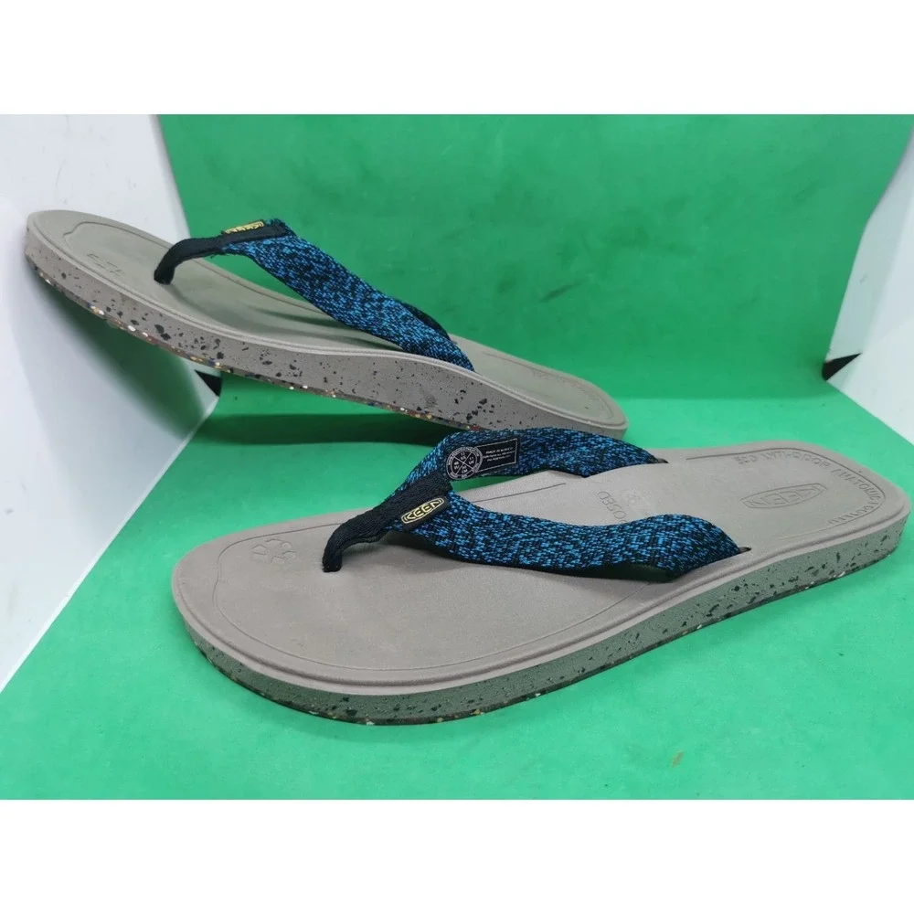 KEEN Harvest Flip Flops Men's Size 12 Sandals Repurposed Sole Slip On